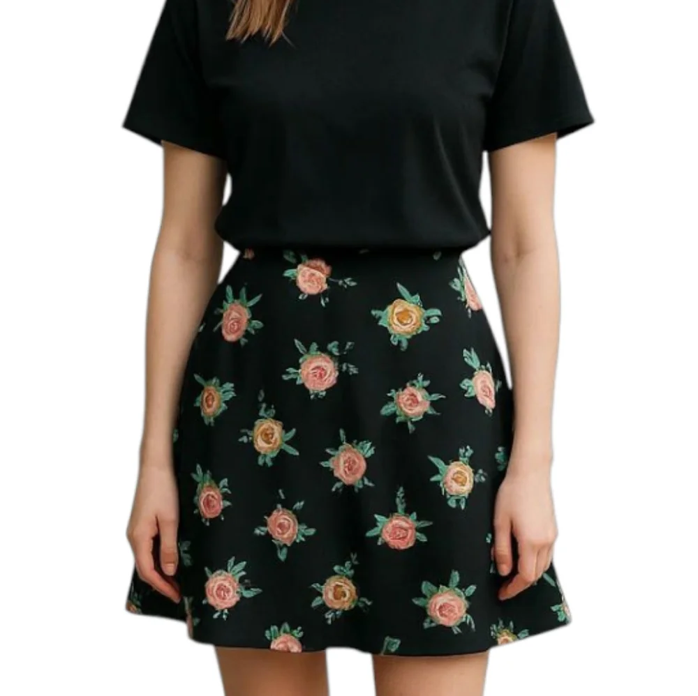 Boden Floral A-Line Mini Skirt Casual Skirt Size US 12 🖤